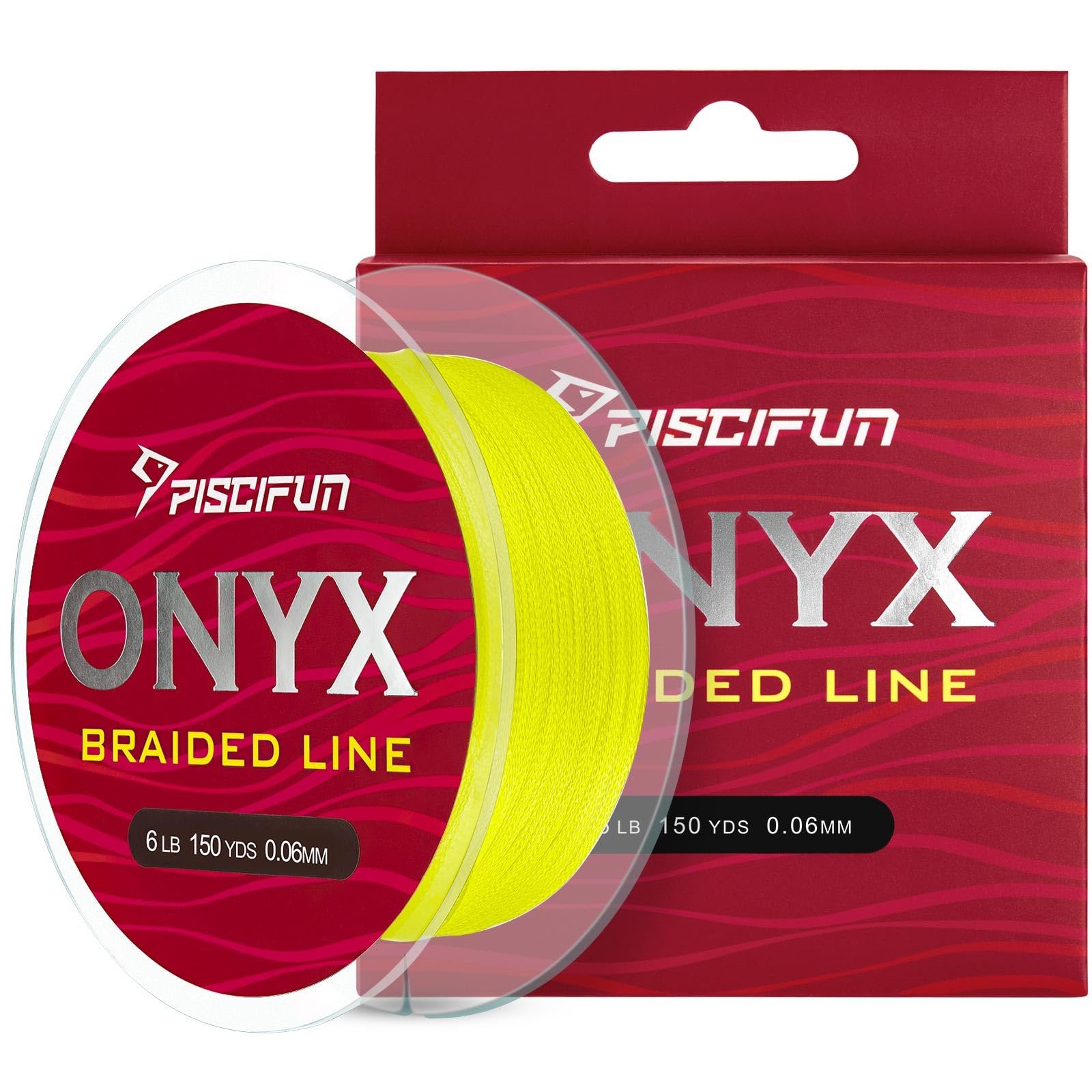 Piscifun Onyx Braided Fishing Line Advanced Superline Braid Lines 300Yd 15lb Yellow Piscifun Onyx Braided Fishing Line Advanced Superline Braid Lines 300Yd 15lb Yellow