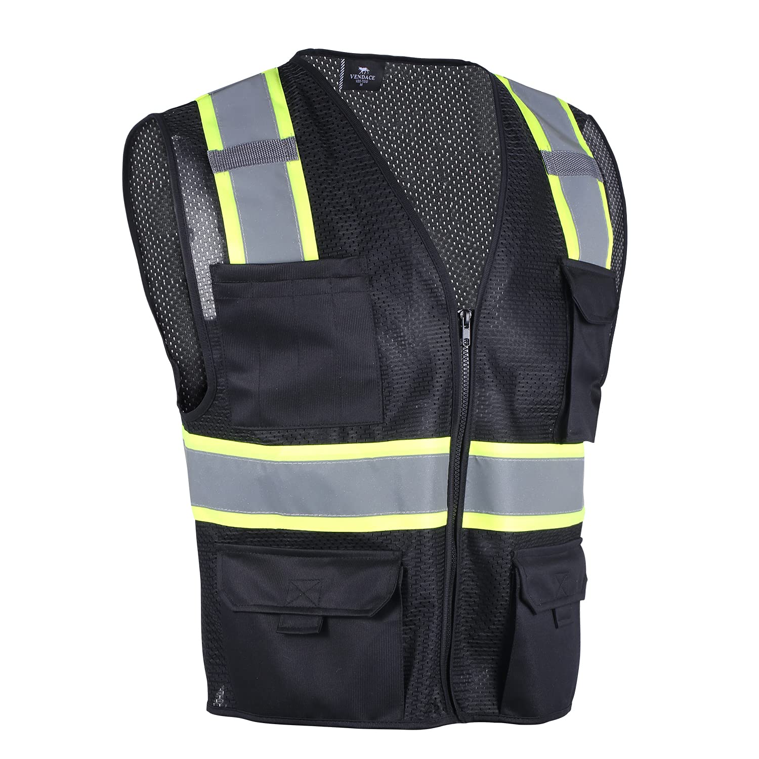 VENDACE Hi Vis Safety Reflective Mesh Vest for Men ANSI Class 2 High ...