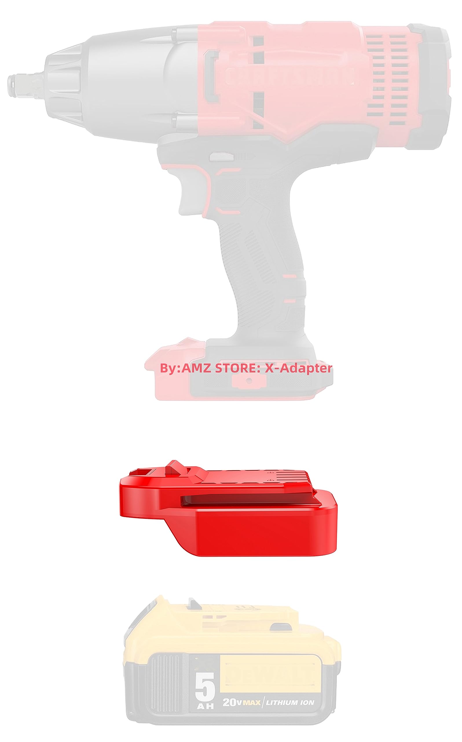 1x Adapter Fits Porter Cable 20v MAX (Not Old 18v) Tools To RIDGID 18v Battery
