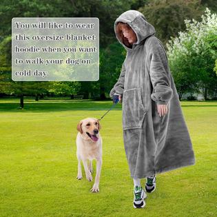 Waitu Wearable Blanket Sweatshirt for Women and Men Super Warm and