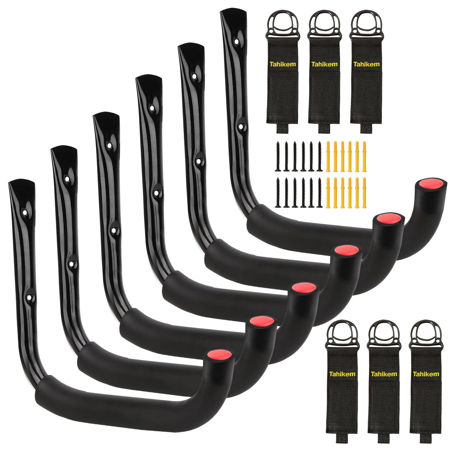 Tahikem Set Garage Hooks Wall Mount Inch Large Wall Hook