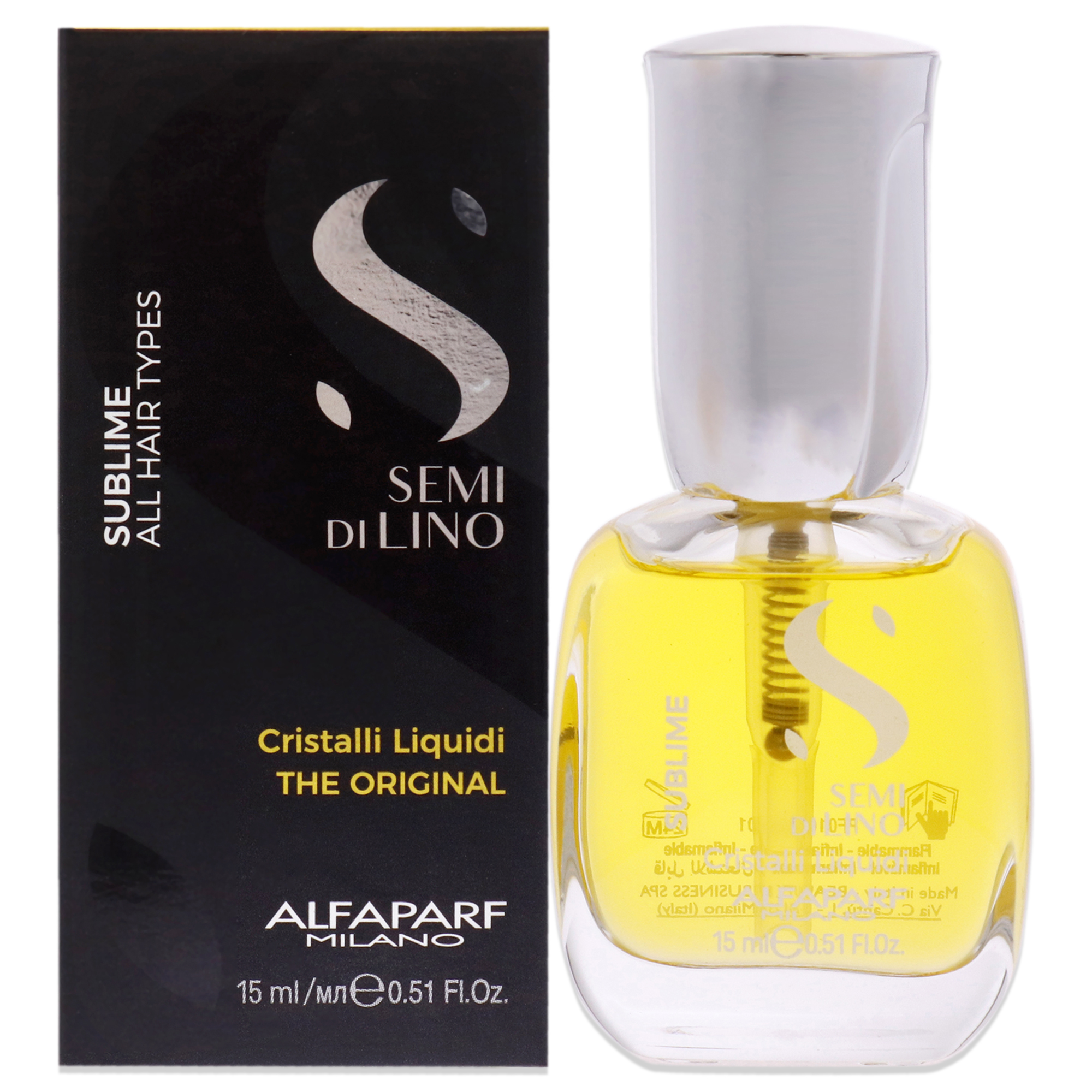 Alfaparf Semi Di Lino Sublime Cristalli Liquidi, 1.01 oz