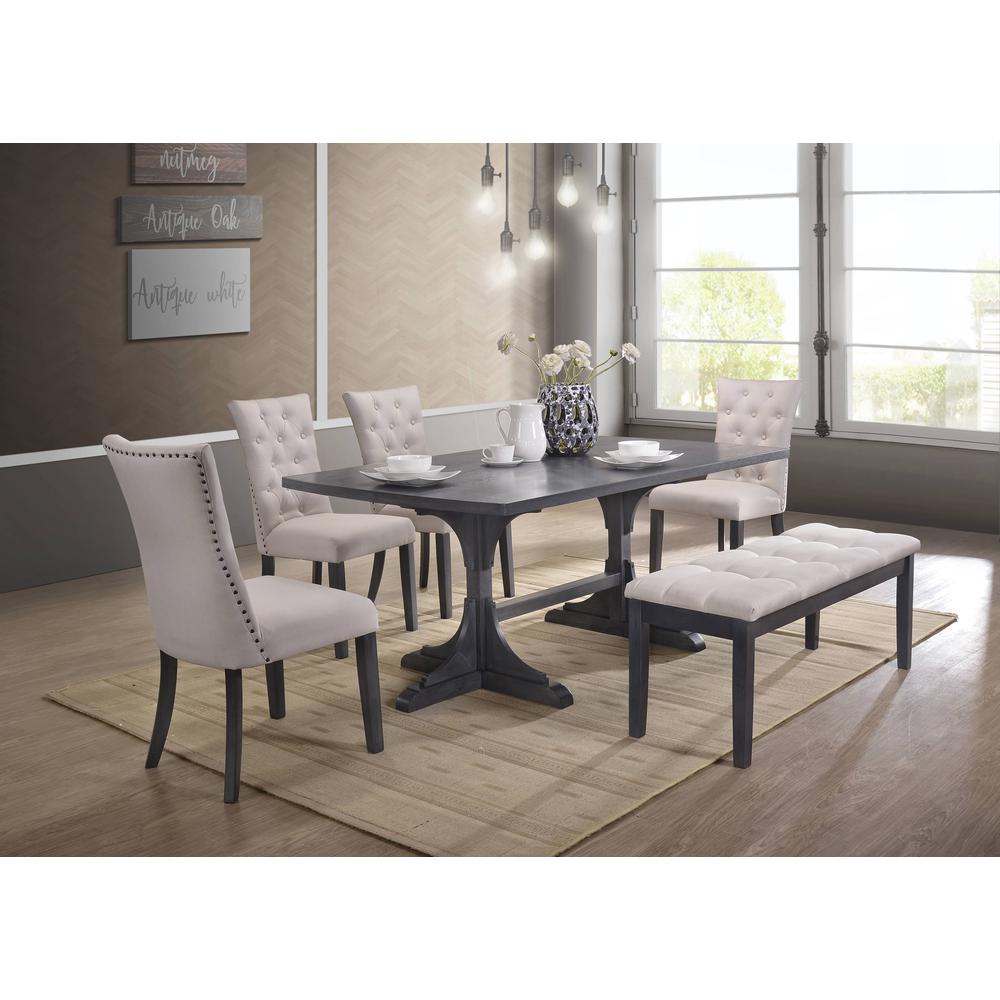 Furniture of America® Julia 7-Piece Beige/Light Oak Dining Set | Standard  Furniture \u0026 Mattress | Adams, MA, image size:1000x1000