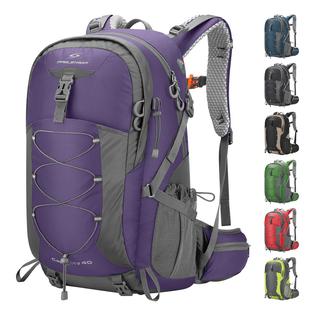 Maelstrom Hiking Backpack,Camping Backpack,40L Waterproof Hiking Daypack With Rain Cover,Lightweight Travel Backpack,Purple Maelstrom Hiking Backpack,Camping Backpack,40L Waterproof Hiking Daypack With Rain Cover,Lightweight Travel Backpack,Purple