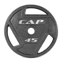 Fitvids Olympic Cast Iron Weight Plate – 2-Inch Center Hole, Durable Gray Enamel Finish, Multiple Weights For Strength Training & Home Gym