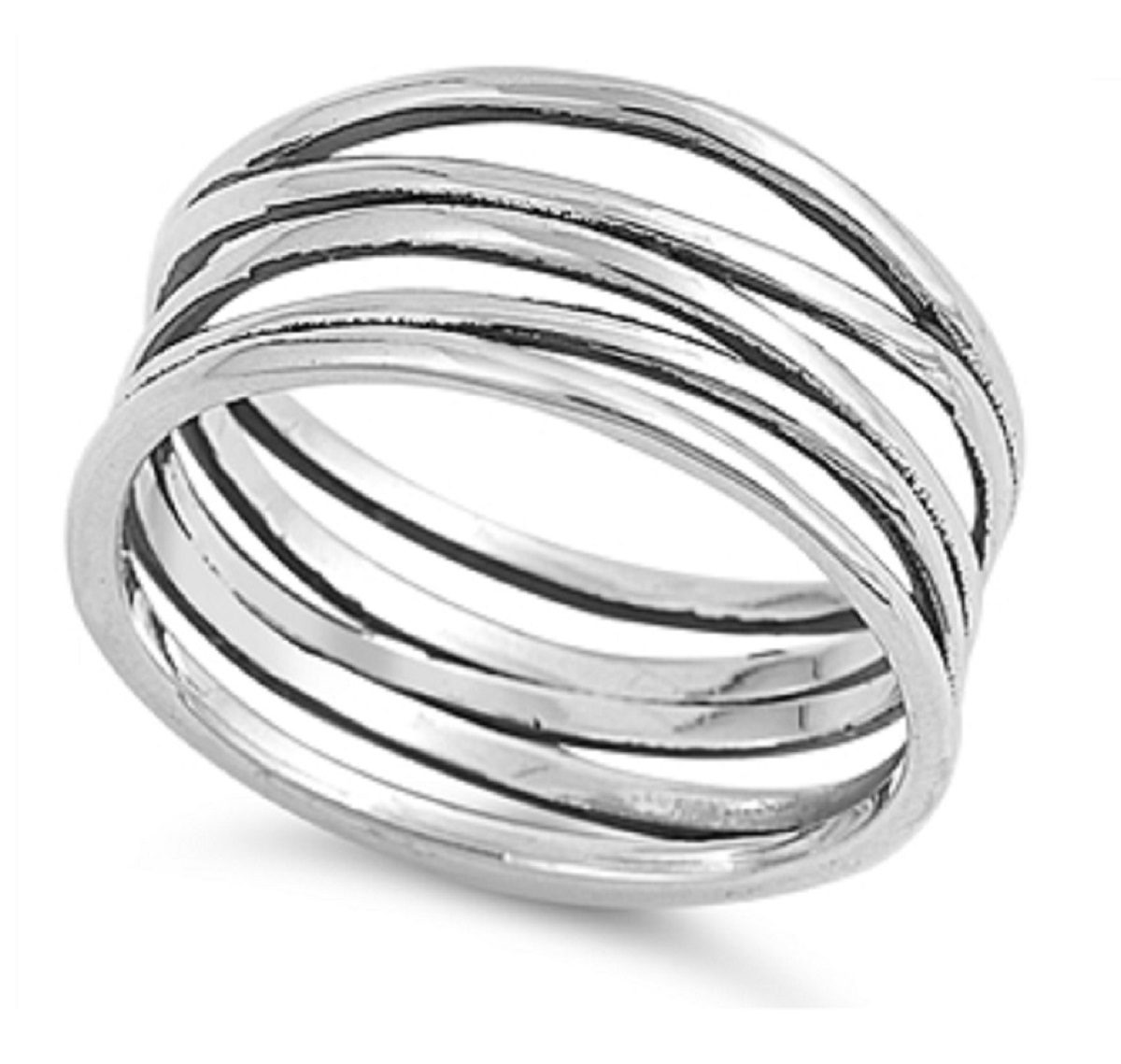 AllinStock Sterling Silver Wire Wrapped Ring 