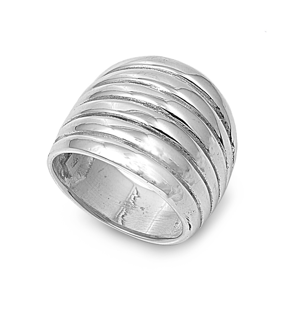 AllinStock Sterling Silver Six Rows Fashion Ring 