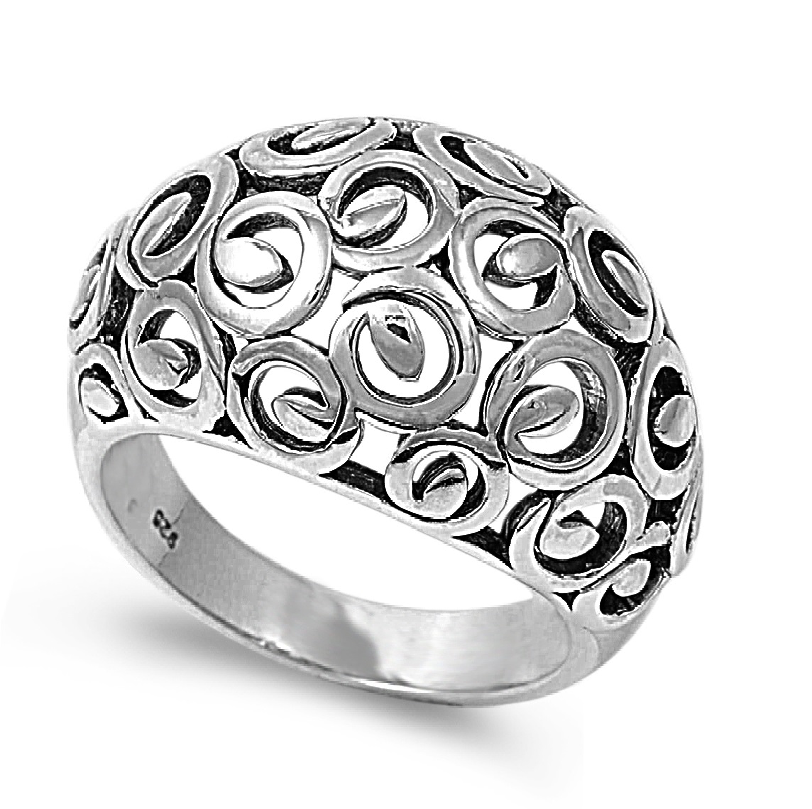AllinStock Sterling Silver Artisan Artistic Creativity Ring 