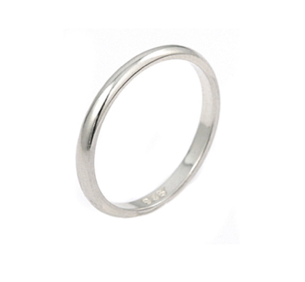 AllinStock Sterling Silver Plain Band Ring ( Sz 5-10 ) 