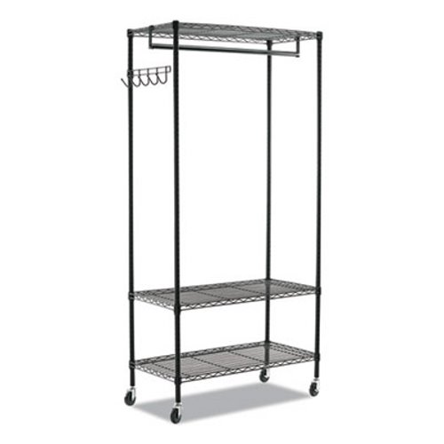 Alera Wire Shelving Stand Alone Coat, Alera Casters For Wire Shelving