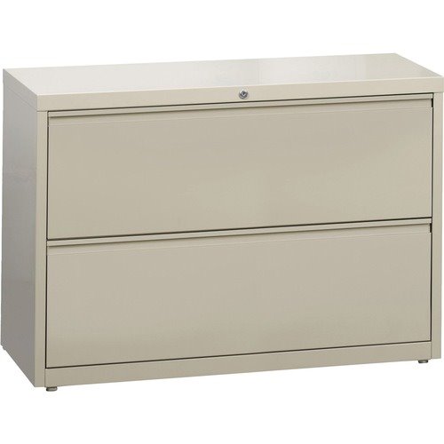 Lorell Lateral File, 2-Drawer, 42"x18-5/8"x28-1/8", Putty (LLR60438)