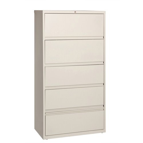 Lorell Lateral File, RCD, 5-Drawer, 36"x18-5/8"x68-3/4", Putty (LLR43512)