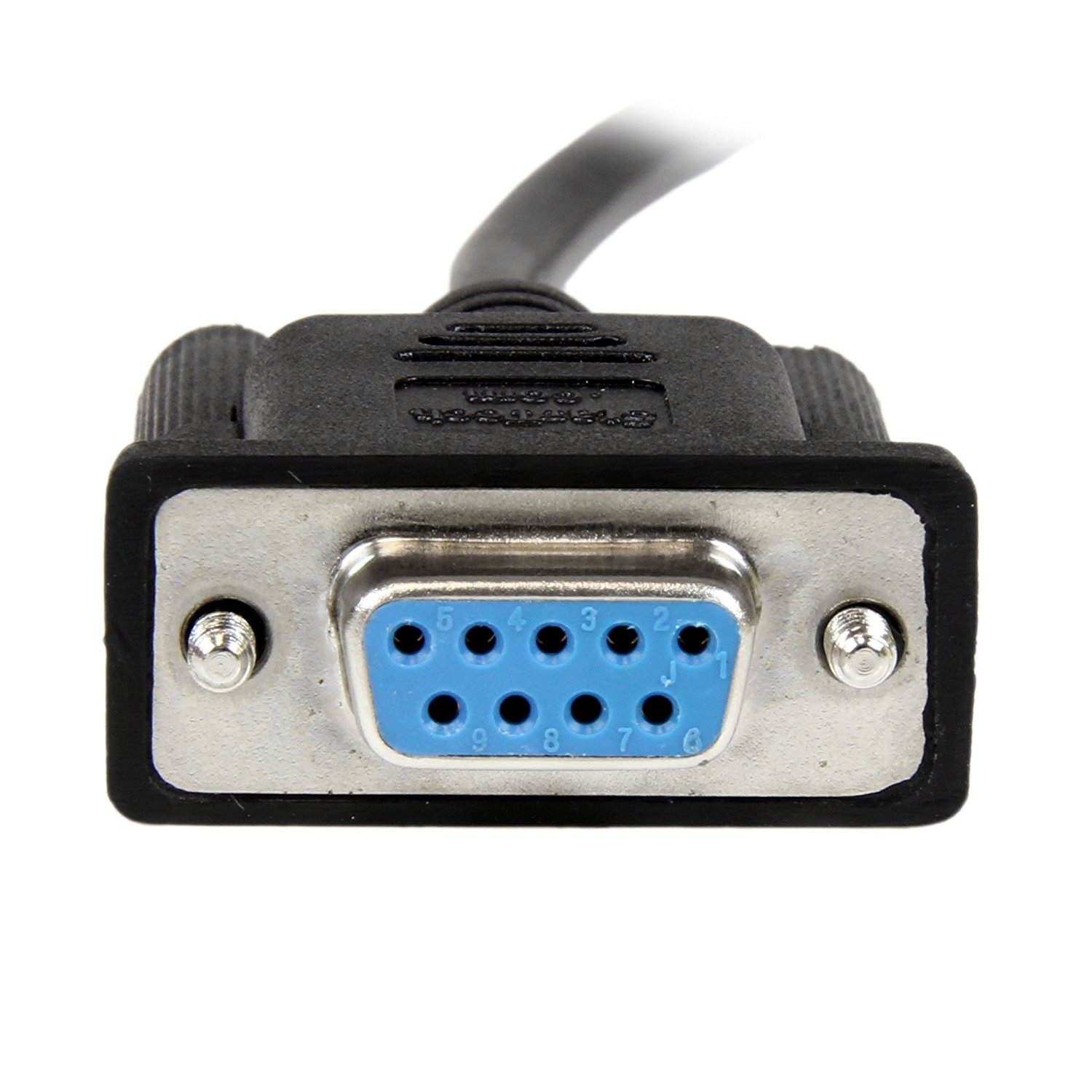 Startech StarTech SCNM9FF1MBK DB9 RS232 Serial Null Modem Cable F/F - Black 2