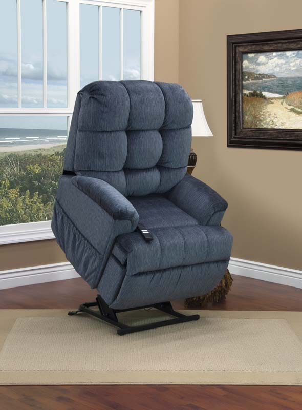 Med Lift 5555 Full Sleeper Lift Chair - Elemental Blue (curbside delivery)