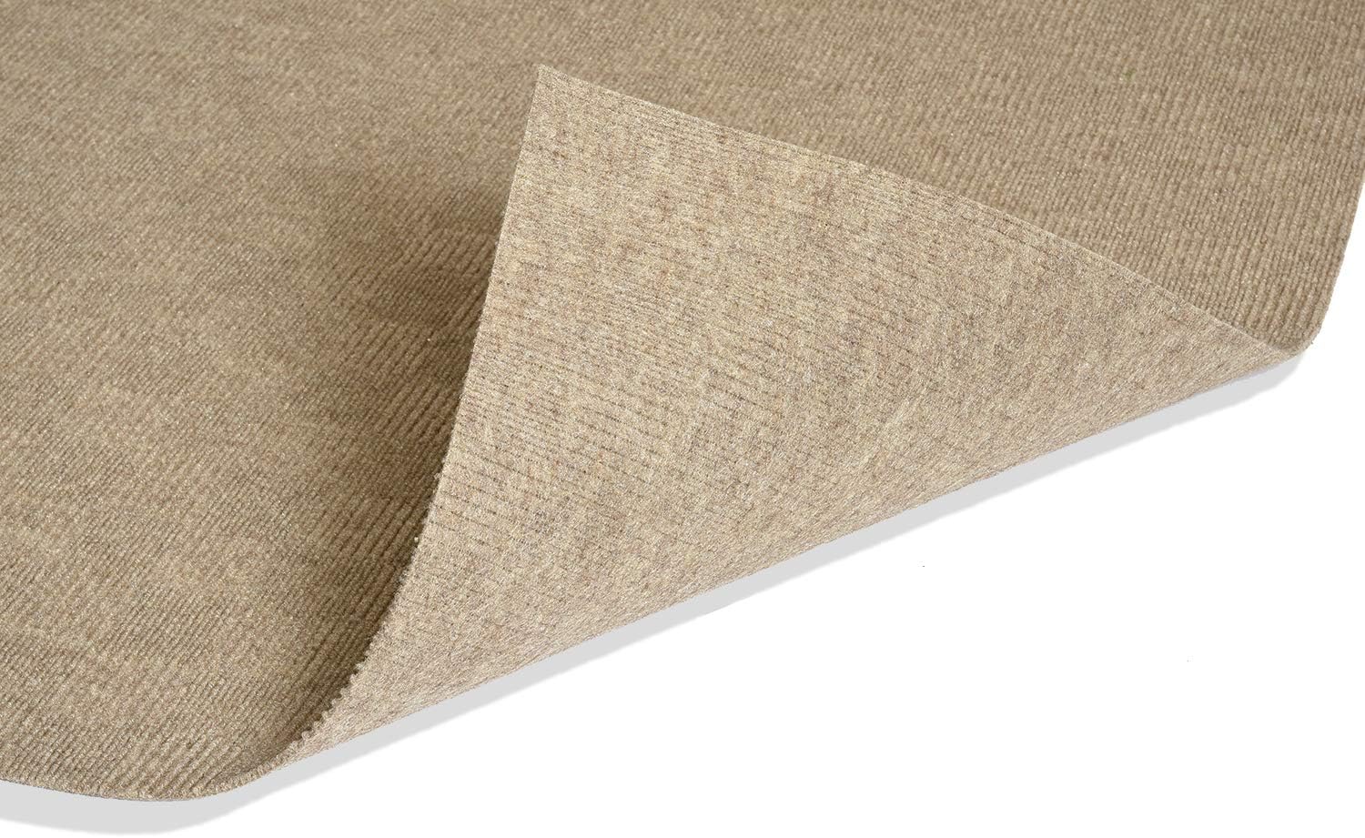 Koeckritz Rugs Soft and Durable Patchwork Style Indoor - Outdoor Area Rugs Lightweight and Flexible (Color: Taupe)