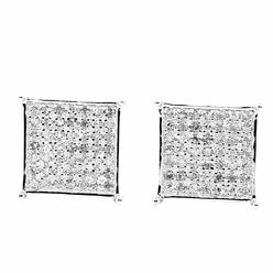 Men S Earrings Stud Sears Earrings Midwestjewellery Mens Wide 1 4cttw Diamonds Pave Set Square Princess