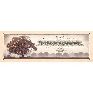 posters living life by bonnie mohr inspirational sayings tree print