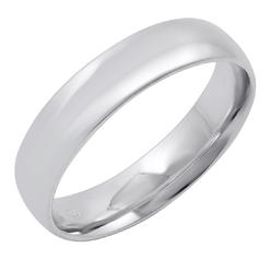 Oxford Ivy Men's 14K Gold 5mm Comfort Fit Plain Wedding Band (Available Ring Sizes 8-12 1/2)