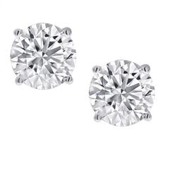Amanda Rose 1/2ct Diamond Stud Earrings set  in 14K White Gold