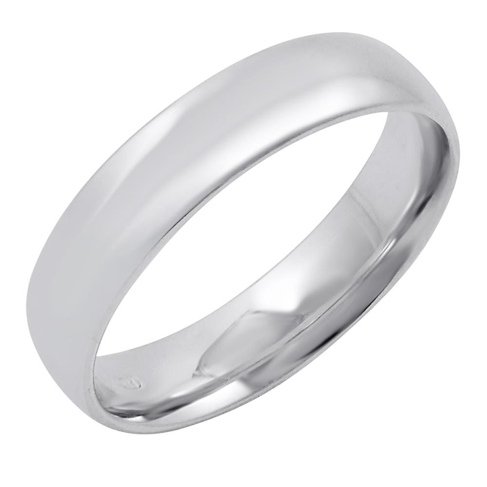 Oxford Ivy Men's 14K Gold 5mm Comfort Fit Plain Wedding Band (Available Ring Sizes 8-12 1/2)