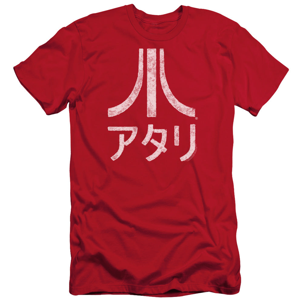 A&E Designs Atari Slim Fit T-Shirt Rough Kanji Red Tee