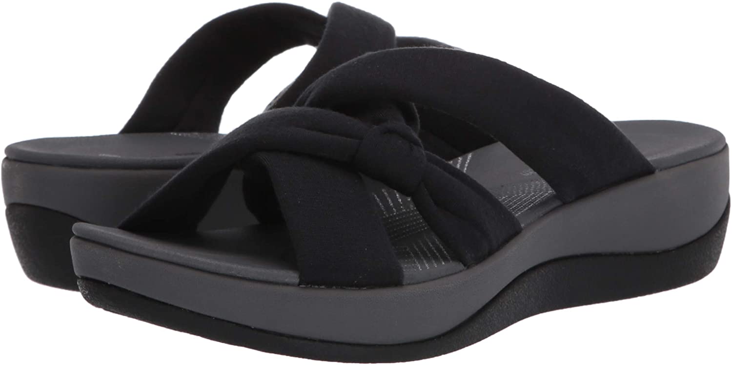 Clarks Women S Shoes Arla Rae Fabric Open Toe Casual Mule Sandals Clarks Women S Shoes Arla Rae Fabric Open Toe Casual Mule Sandals