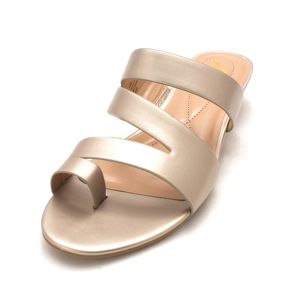 Kim Rogers Womens Harkly Open Toe Casual Slide Sandals