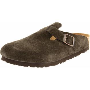 Birkenstock Mens Boston Leather Slip On Closed Toe Slides