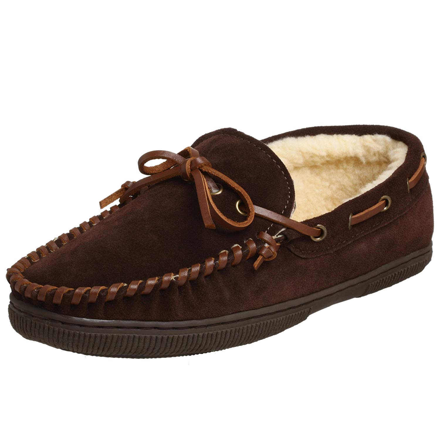 Men S Slippers Moccasins Kmart Tamarac Mens Arizona Leather Closed Toe Slip On Slippers Rootbeer Size 13 0