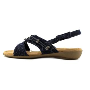 Minnetonka Womens Silvie Fabric Open Toe Casual Slingback Sandals