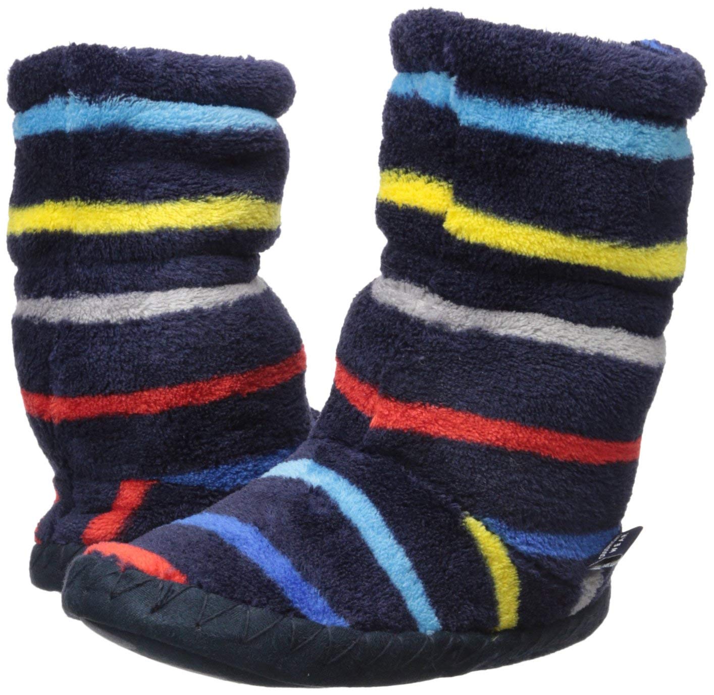 Kids Joules Boys Padabout Fabric Pull On Bootie Slippers