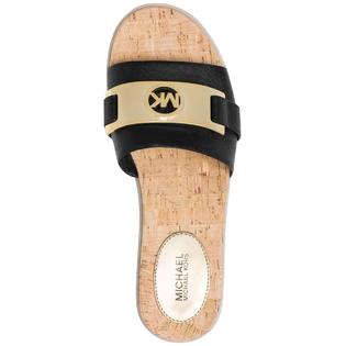 Michael Michael Kors Womens Warren Sandal Leather Open Toe Casual Slide Sandals