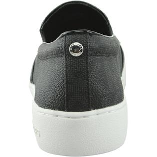 MICHAEL Michael Kors Keaton Slip-On Black MK Sig PVC Women's Slip on Shoes