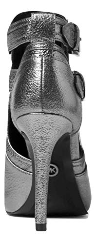 Michael Michael Kors Womens Blaze Open Fabric Open Toe Ankle Fashion Boots Michael Michael Kors Womens Blaze Open Fabric Open Toe Ankle Fashion Boots