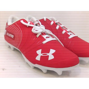 Under Armour Mens Nitro Low Mc Football Cleats Red 600 White