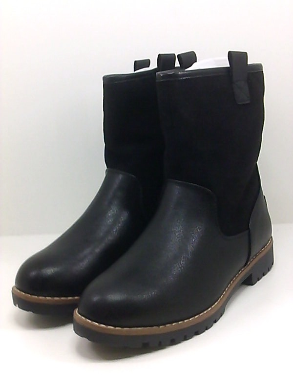 Nautica Womens Winter Boots Ladies Lined Low Shaft Mid Calf Black Size 7 5 4