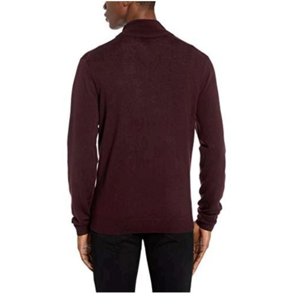 Goodthreads Goodthreads Men S Merino Wool Quarter Zip Sweater Burgundy X Large