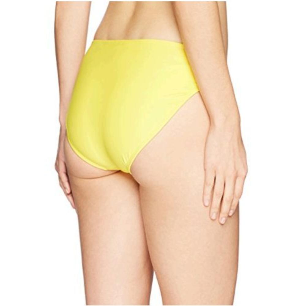 MAE Brand - Mae Women's Swimwear Double Strap Hipster Classic Coverage Bikini Bottom,Yellow,Medium