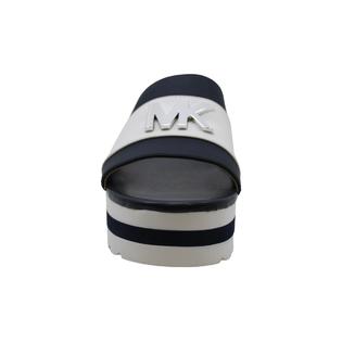 Michael Michael Kors Womens Brady Slide Leather Open Toe Special Occasion Pla Michael Michael Kors Womens Brady Slide Leather Open Toe Special Occasion Pla