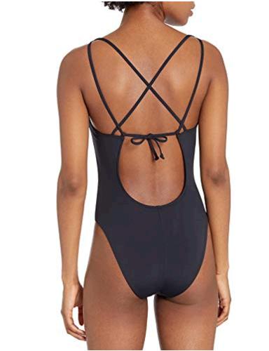Roxy Junior's Beach Classics One Piece Swimsuit, True Black, M