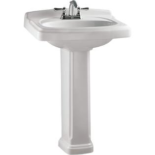 American Standard 0555401020 Townsend Pedestal Bathroom Sink With 4 Inch Faucet Spacing American Standard 0555401020 Townsend Pedestal Bathroom Sink With 4 Inch Faucet Spacing