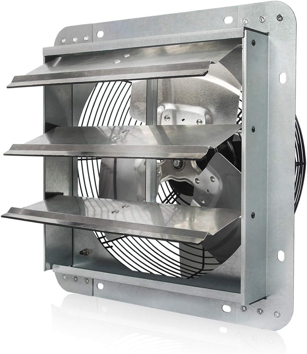 JPower iSH09-M880127mn 12 Inch Exhaust Fan Wall Mounted ...