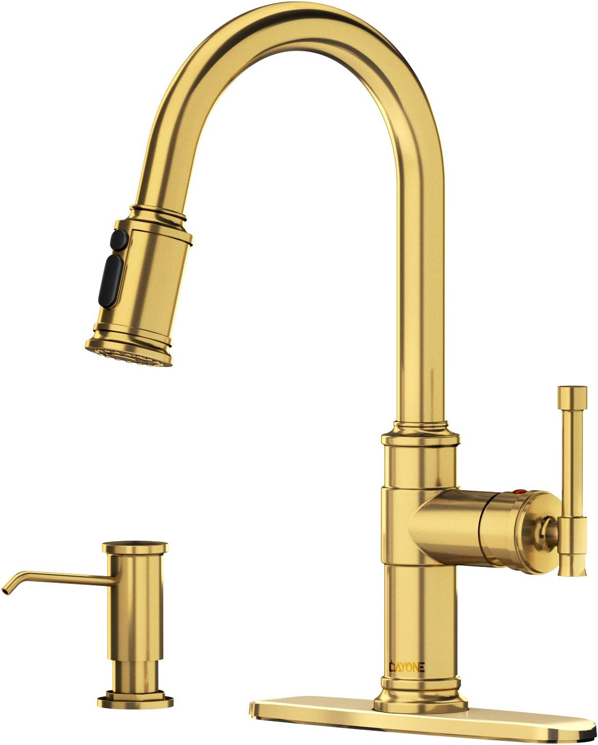 DAYONE Pull Down Single Handle Kitchen Faucet with Magnetic ...