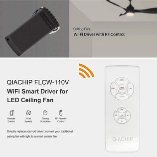 Shenzhen Qiachip Electronic Te Ish09 M878730mn Upgraded Wifi Universal Ceiling Fan Light Remote Control Kit With Mute Timing Function Wireless App Controllor Compat - Is There A Universal Ceiling Fan Remote App