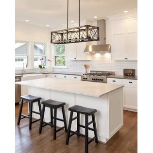 Beionxii Kitchen Island Lighting 35 5 Inch 6 Light Farmhouse Linear Chandelier For Dining Room Pool Table Pendant Fixture Wood G Beionxii Kitchen Island Lighting 35 5, What Size Linear Chandelier For Kitchen Island