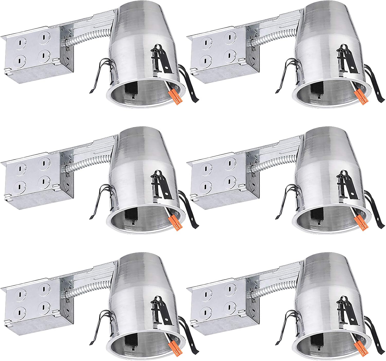 TorchStar 4 Inch Remodel Recessed Lighting Housing, UL Listed, Air Tight IC  Can Housing, TP24 Connector Included for LED Recessed Downlig