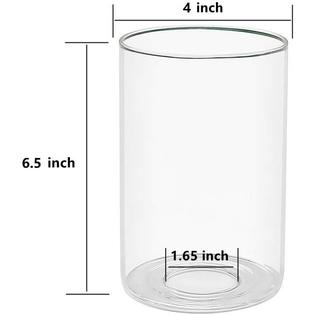 Sgled Frosted Glass Lamp Shade Cylinder Replacement Light With 1 5 8 Inch Fitter Diameter 4â Sgled Frosted Glass Lamp Shade Cylinder, Cylinder Frosted Glass Lamp Shade