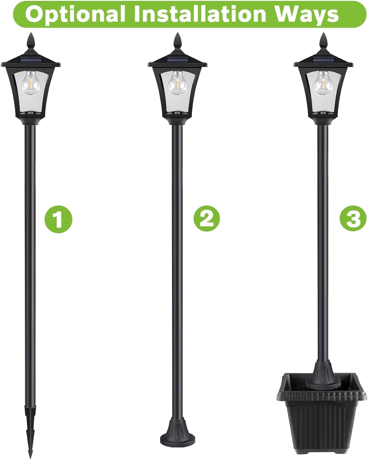 Solar Lamp Post Light Outdoor, How To Install Outdoor Solar Lamp Post