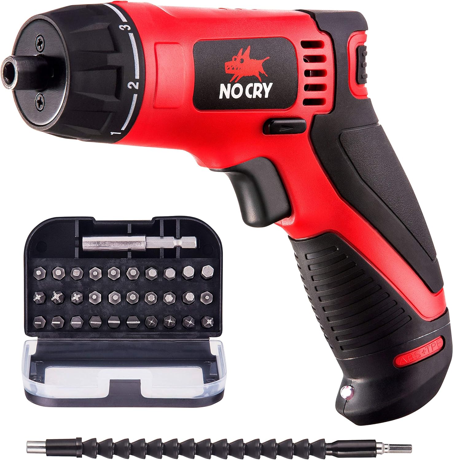 NoCry 10 N.m Cordless Electric Screwdriver - with 30 Screw Bits