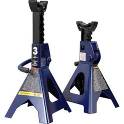 TCE AT43202U Torin Steel Jack Stands: 3 Ton (6,000 lb) Capacity, Blue, 1 Pair